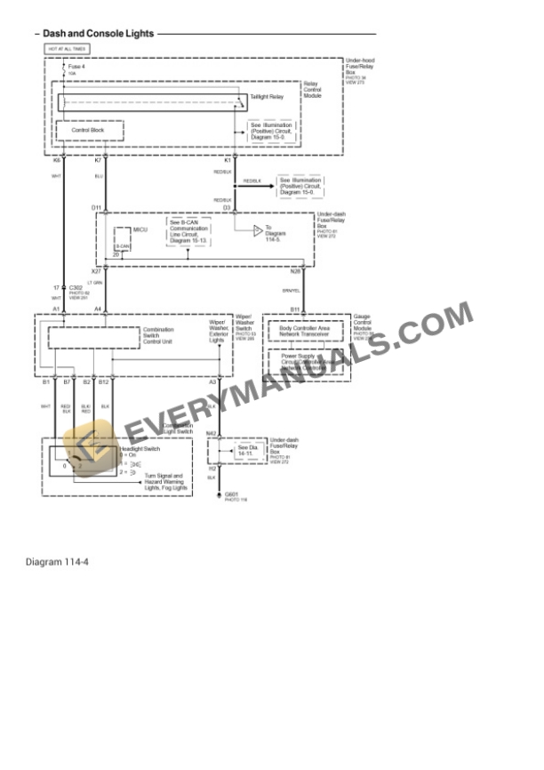 Acura TL 2004 Electrical Diagrams V6-3.2L-5