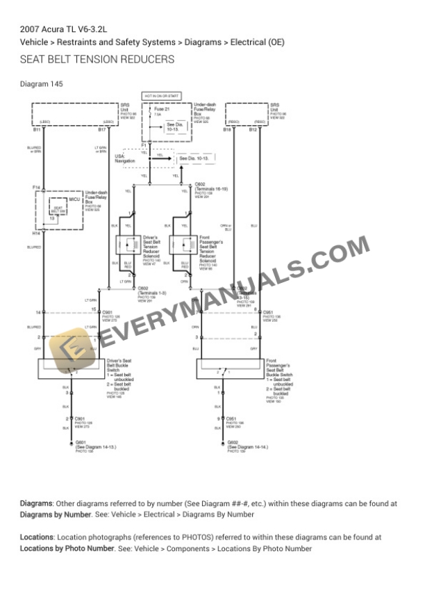 Acura TL 2007 Electrical Diagrams V6-3.2L-5