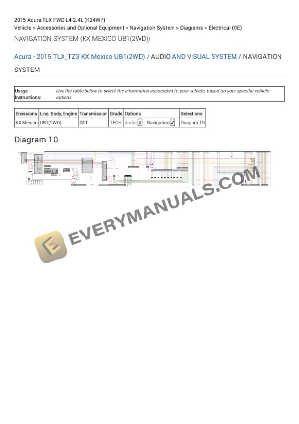 Acura TLX FWD 2015 Electrical Diagrams L4-2.4L (K24W7)-5