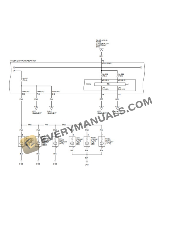 Acura TLX FWD 2019 Electrical Diagrams L4-2.4L (K24W7) 6 Acura TLX FWD 2019 Electrical Diagrams L4-2.4L (K24W7) - Image 4