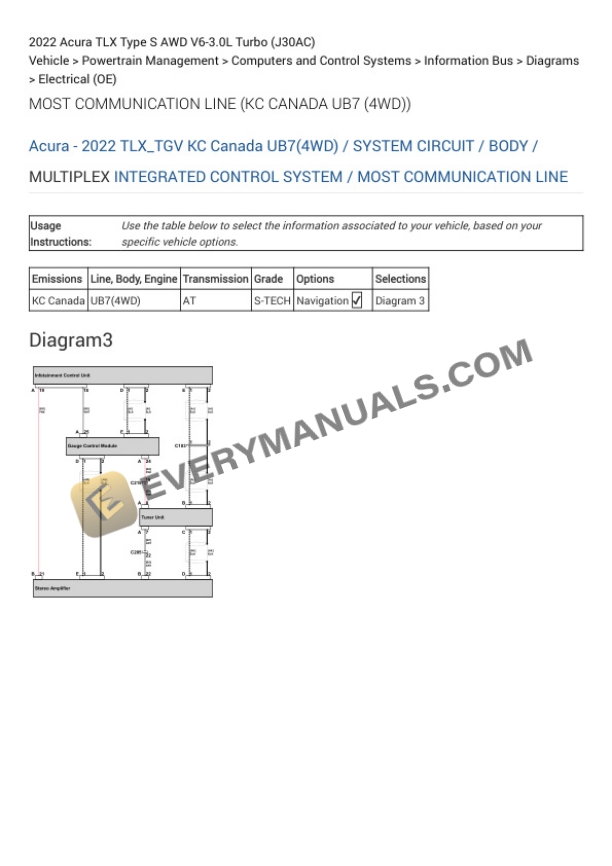 Acura TLX Type S AWD 2022 Electrical Diagrams V6-3.0L Turbo (J30AC)-5