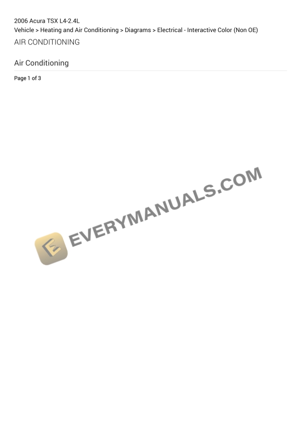 acura tsx 2006 electrical diagrams l4 24l 1