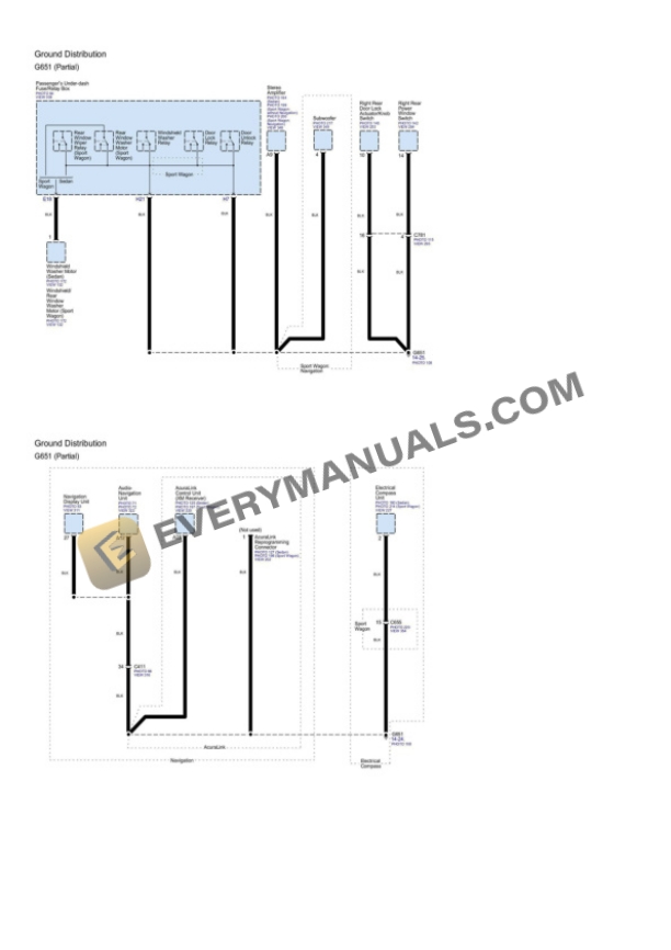 Acura TSX Sedan 2012 Electrical Diagrams L4-2.4L-2