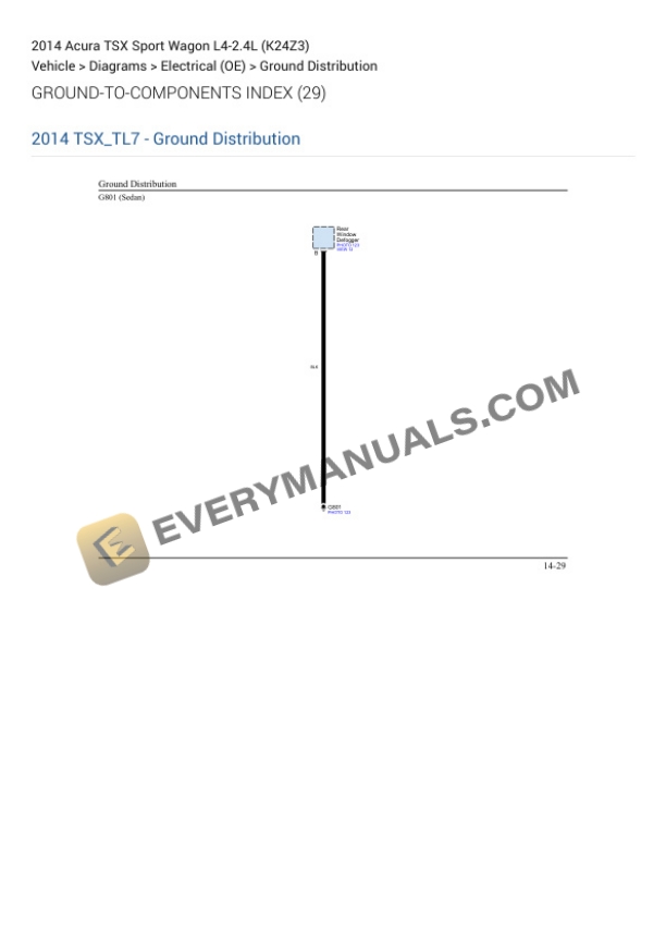 Acura TSX Sport Wagon 2014 Electrical Diagrams L4-2.4L (K24Z3)-3