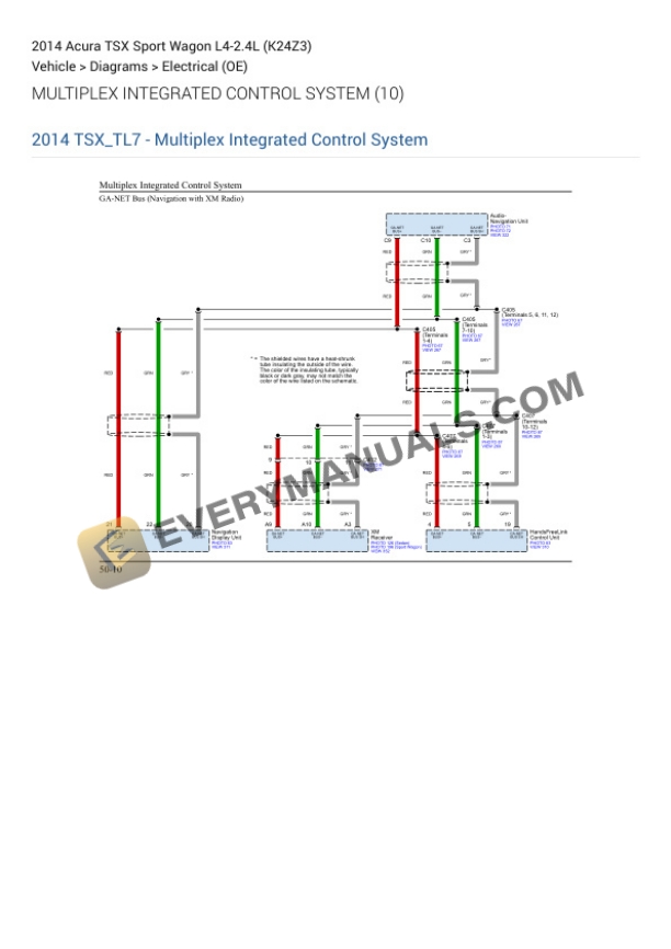 Acura TSX Sport Wagon 2014 Electrical Diagrams L4-2.4L (K24Z3)-5