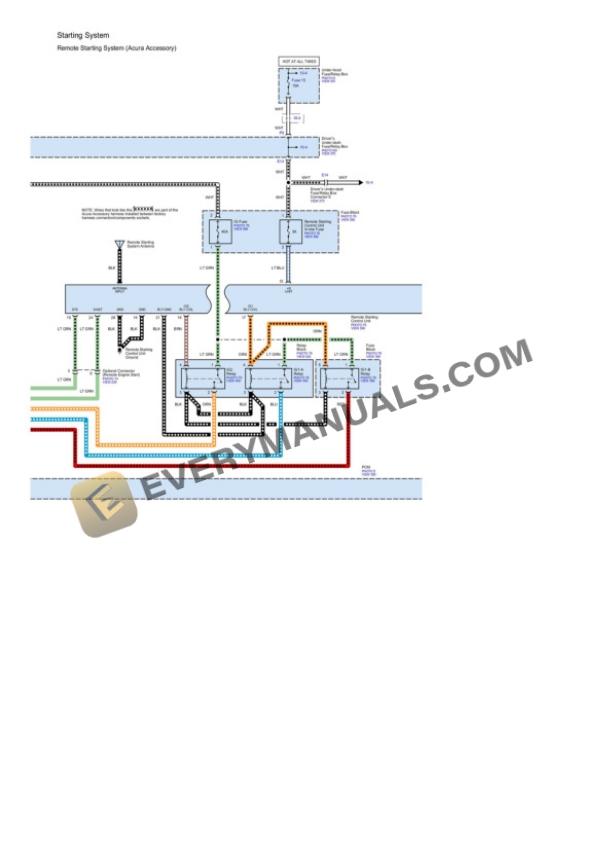 Acura ZDX 2013 Electrical Diagrams V6-3.7L (J37A5)-3