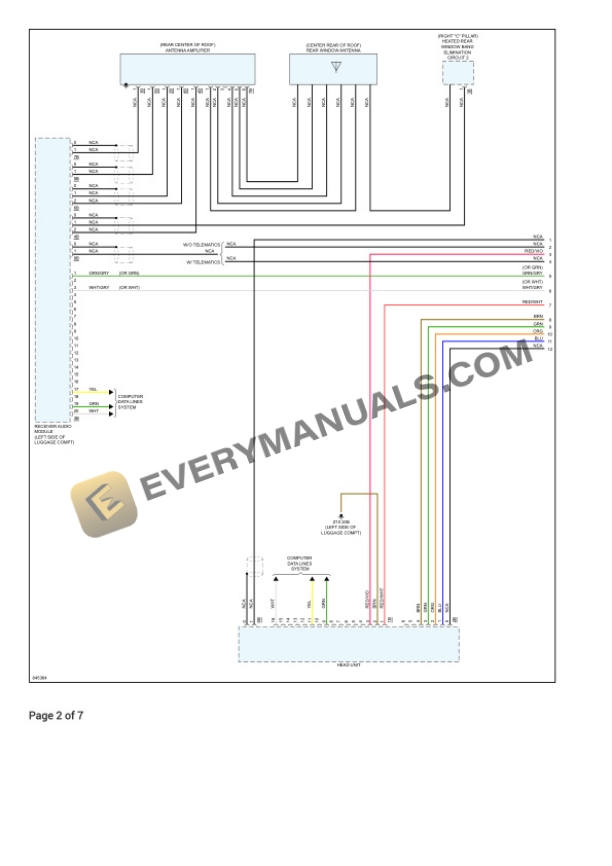 BMW 330e Sedan (G20) 2023 Electrical Diagrams L4-2.0L Turbo (XB1G) Plugin Hybrid 4 BMW 330e Sedan (G20) 2023 Electrical Diagrams L4-2.0L Turbo (XB1G) Plugin Hybrid - Image 2