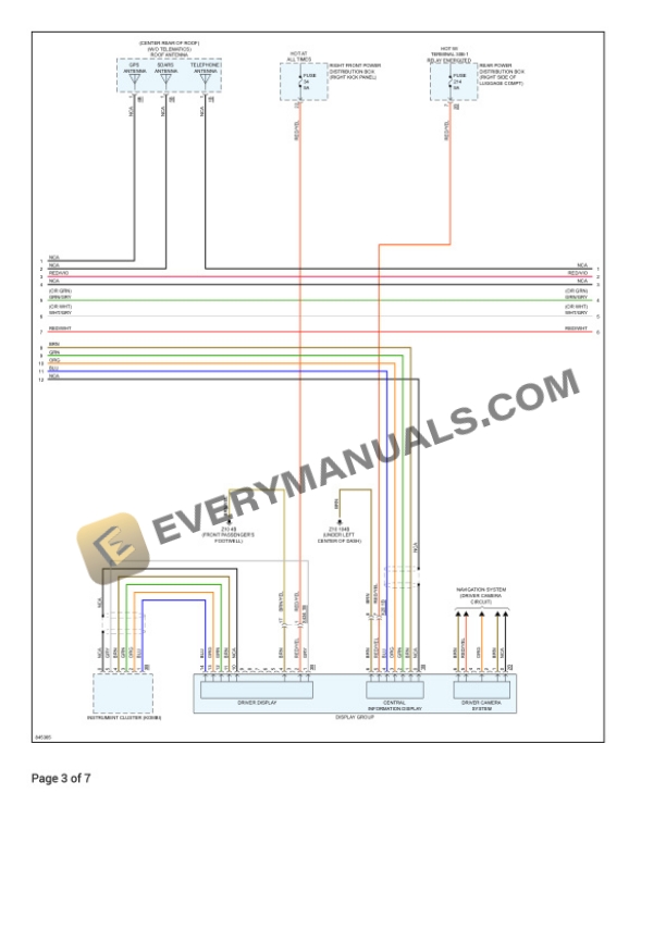 BMW 330e xDrive Sedan (G20) 2023 Electrical Diagrams L4-2.0L Turbo (XB1G) Plugin Hybrid 4 BMW 330e xDrive Sedan (G20) 2023 Electrical Diagrams L4-2.0L Turbo (XB1G) Plugin Hybrid - Image 2