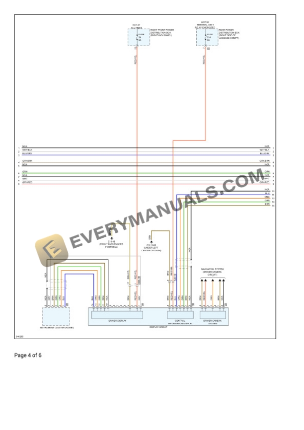 BMW 330i xDrive Sedan (G20) 2023 Electrical Diagrams L4-2.0L Turbo (B46D) 6 BMW 330i xDrive Sedan (G20) 2023 Electrical Diagrams L4-2.0L Turbo (B46D) - Image 4