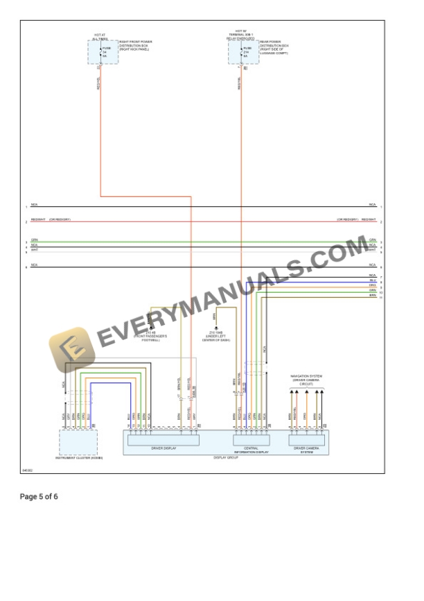 BMW 330i xDrive Sedan (G20) 2023 Electrical Diagrams L4-2.0L Turbo (B46D) 7 BMW 330i xDrive Sedan (G20) 2023 Electrical Diagrams L4-2.0L Turbo (B46D) - Image 5