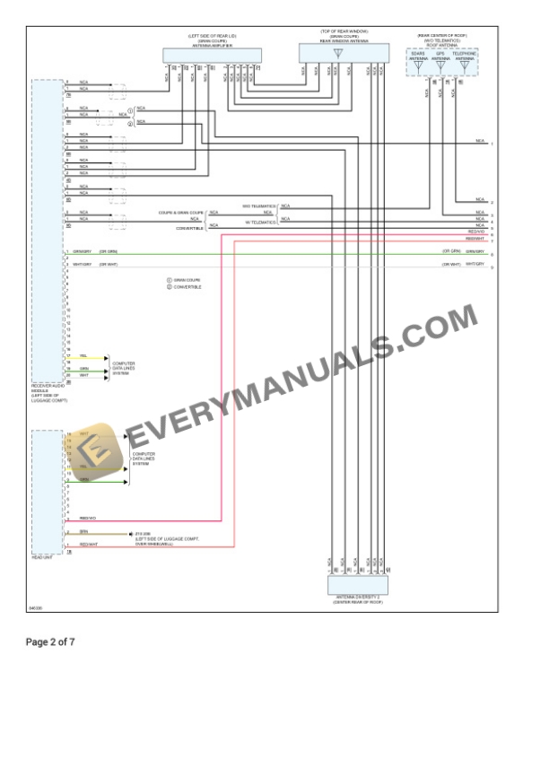 BMW 430i Gran Coupe (G26) 2023 Electrical Diagrams L4-2.0L Turbo (B46D) 7 BMW 430i Gran Coupe (G26) 2023 Electrical Diagrams L4-2.0L Turbo (B46D) - Image 5