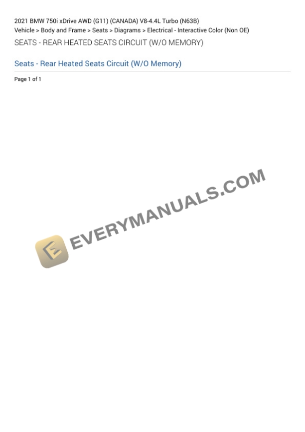 BMW 750i xDrive AWD (G11) (CANADA) 2021 Electrical Diagrams V8-4.4L Turbo (N63B) 6 BMW 750i xDrive AWD (G11) (CANADA) 2021 Electrical Diagrams V8-4.4L Turbo (N63B) - Image 4