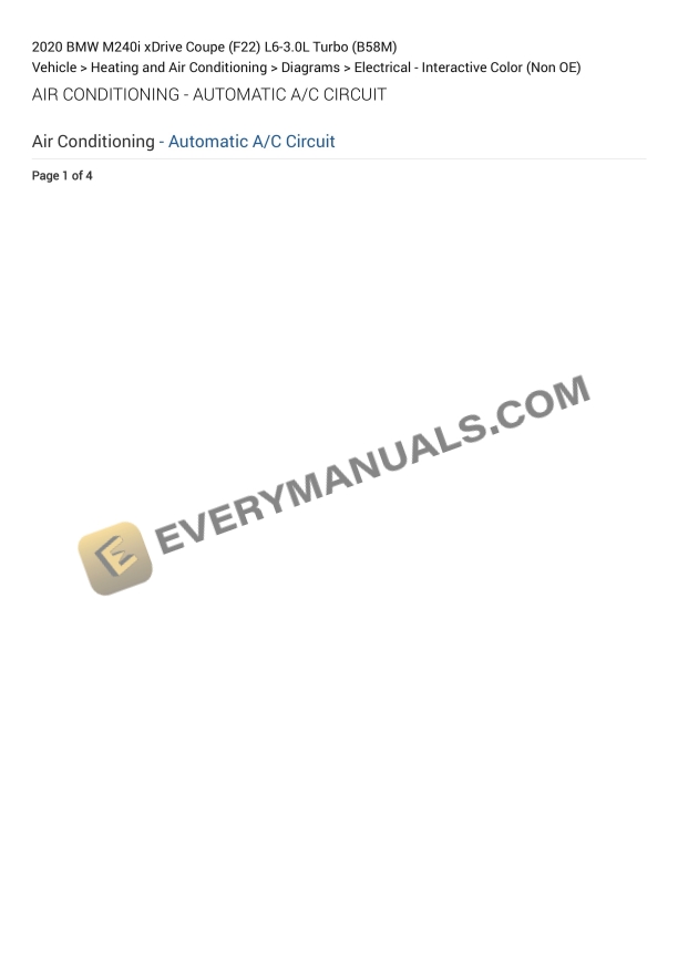 bmw m240i xdrive coupe f22 2020 electrical diagrams l6 30l turbo b58m 1