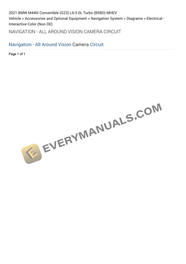 BMW M440i Convertible (G23) 2021 Electrical Diagrams L6-3.0L Turbo (B58D) MHEV 4 BMW M440i Convertible (G23) 2021 Electrical Diagrams L6-3.0L Turbo (B58D) MHEV - Image 2
