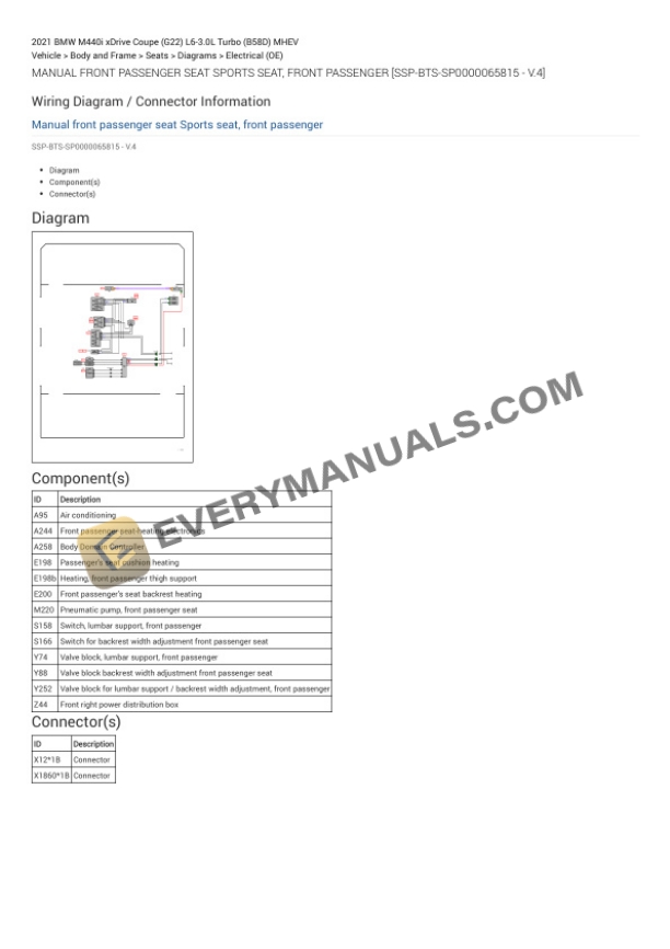 BMW M440i xDrive Coupe (G22) 2021 Electrical Diagrams L6-3.0L Turbo (B58D) MHEV 7 BMW M440i xDrive Coupe (G22) 2021 Electrical Diagrams L6-3.0L Turbo (B58D) MHEV - Image 5