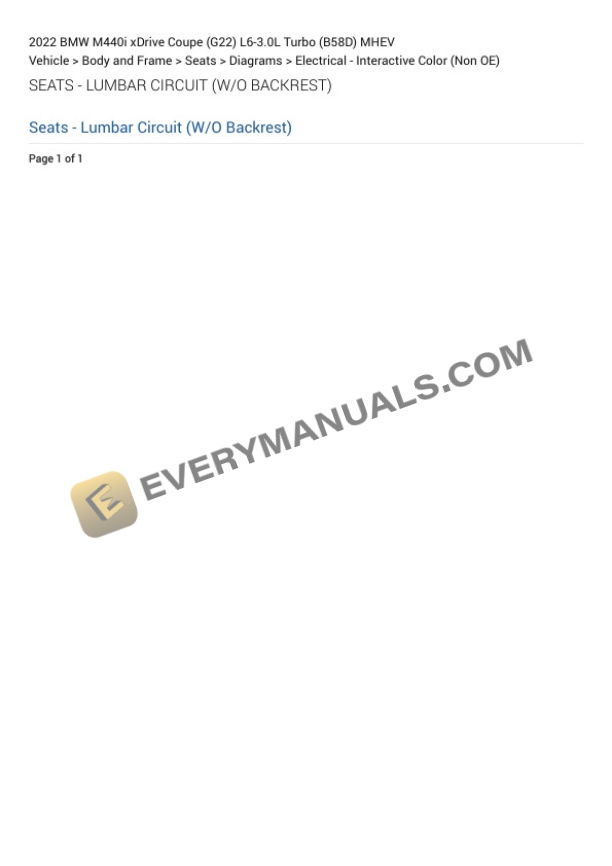 BMW M440i xDrive Coupe (G22) 2022 Electrical Diagrams L6-3.0L Turbo (B58D) MHEV 6 BMW M440i xDrive Coupe (G22) 2022 Electrical Diagrams L6-3.0L Turbo (B58D) MHEV - Image 4