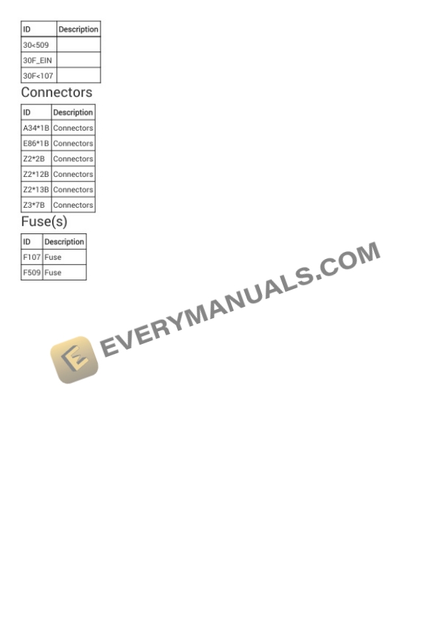 BMW X4 xDrive 28i (F26) 2018 Electrical Diagrams L4-2.0L Turbo (N20) 4 BMW X4 xDrive 28i (F26) 2018 Electrical Diagrams L4-2.0L Turbo (N20) - Image 2