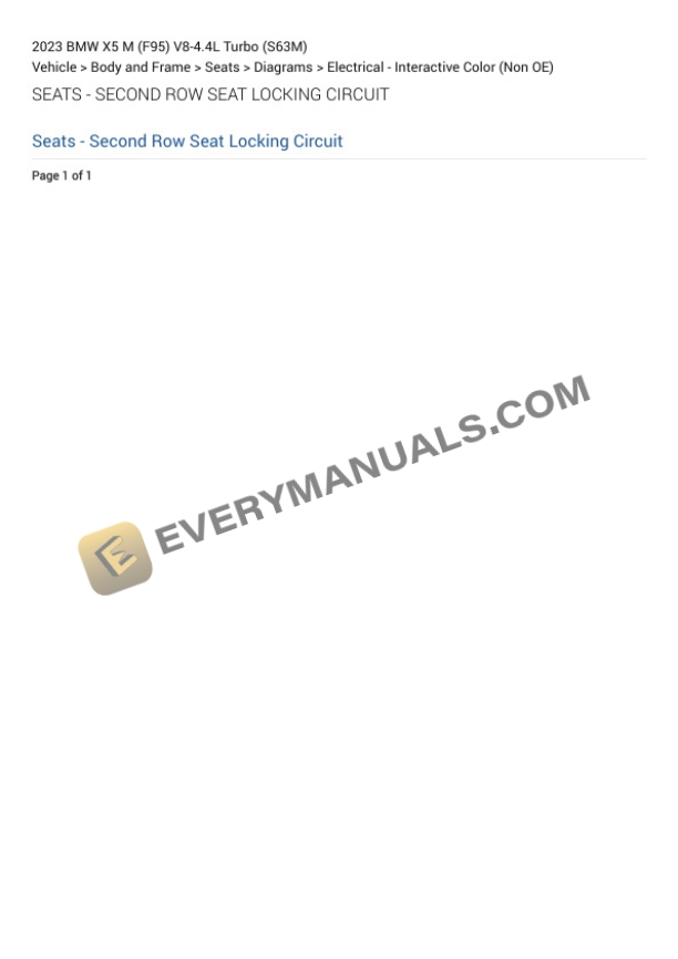 BMW X5 M (F95) 2023 Electrical Diagrams V8-4.4L Turbo (S63M) 7 BMW X5 M (F95) 2023 Electrical Diagrams V8-4.4L Turbo (S63M) - Image 5