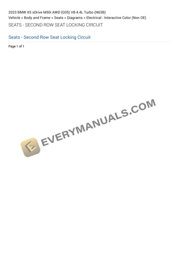 BMW X5 xDrive M50i AWD (G05) 2023 Electrical Diagrams V8-4.4L Turbo (N63B) 7 BMW X5 xDrive M50i AWD (G05) 2023 Electrical Diagrams V8-4.4L Turbo (N63B) - Image 5