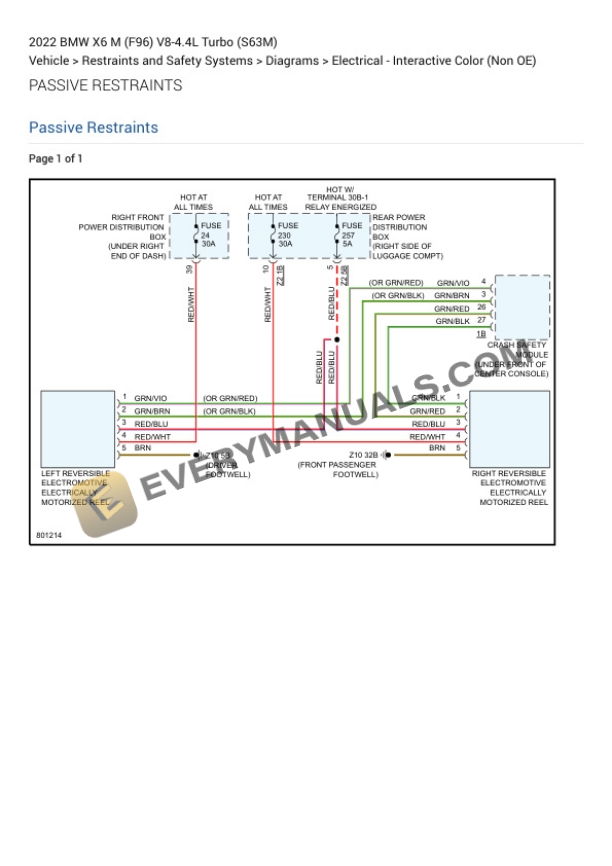 BMW X6 M (F96) 2022 Electrical Diagrams V8-4.4L Turbo (S63M) 5 BMW X6 M (F96) 2022 Electrical Diagrams V8-4.4L Turbo (S63M) - Image 3