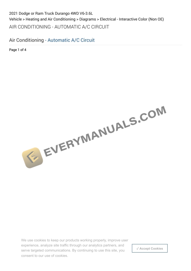 dodge or ram truck durango 4wd 2021 elactrical diagrams v6 36l 1