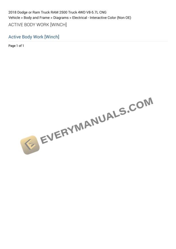 dodge or ram truck ram 2500 truck 4wd 2018 elactrical diagrams v8 57l cng 1