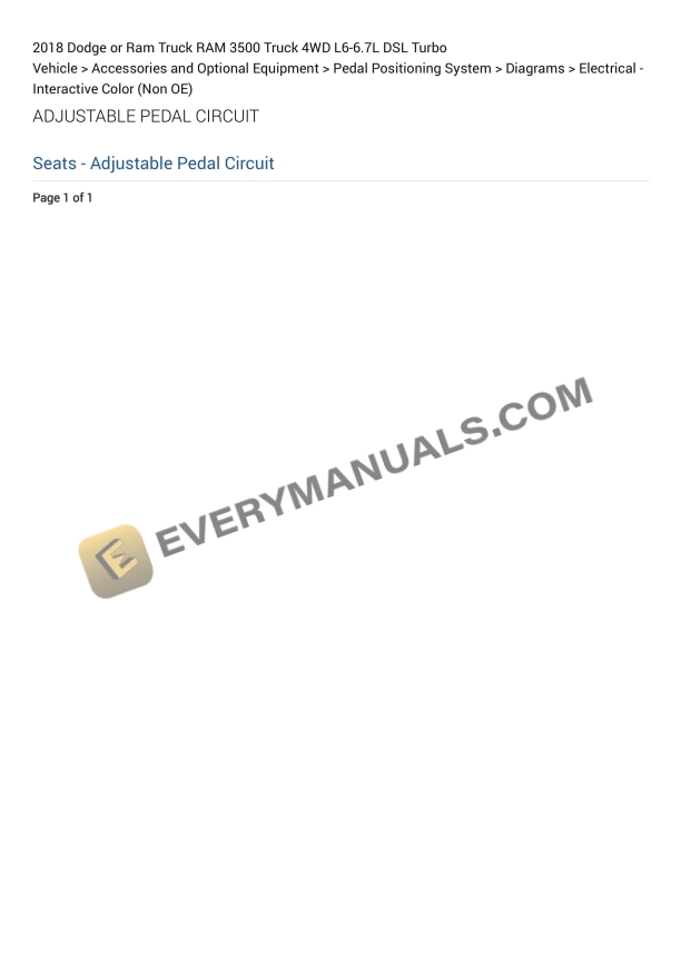 dodge or ram truck ram 3500 truck 4wd 2018 elactrical diagrams l6 67l dsl turbo 1