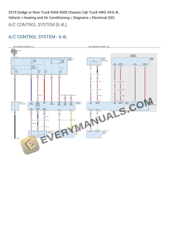 dodge or ram truck ram 4500 chassis cab truck 4wd 2019 elactrical diagrams v8 64l 1
