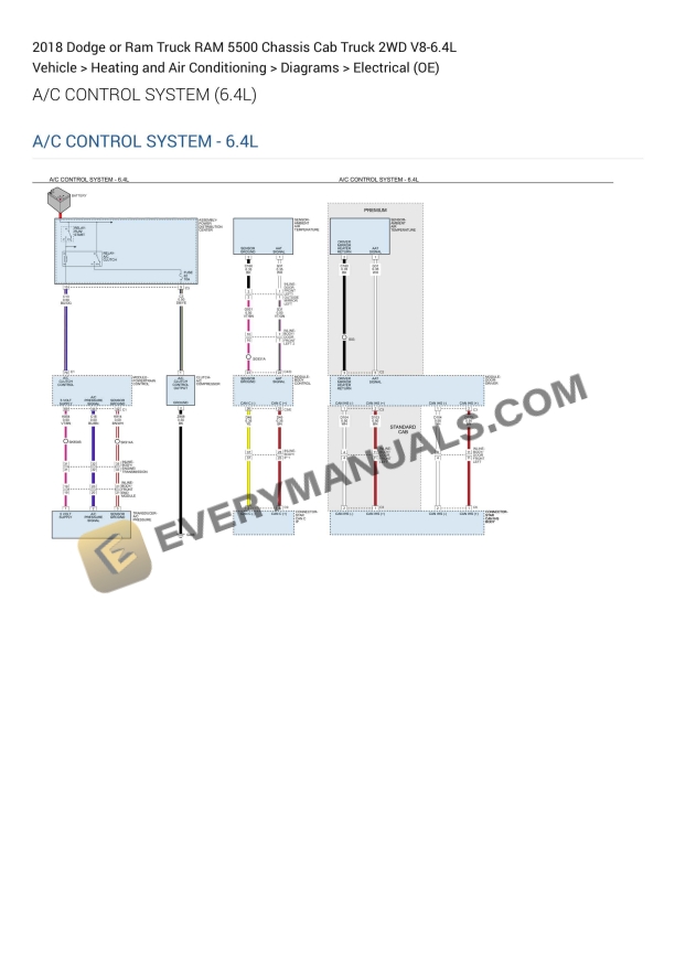 dodge or ram truck ram 5500 chassis cab truck 2wd 2018 elactrical diagrams v8 64l 1