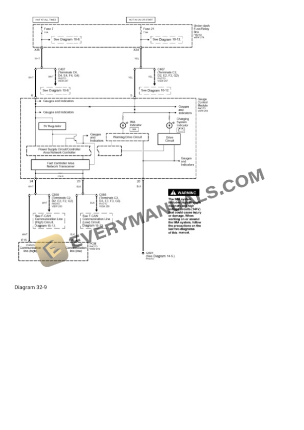 Honda Accord 2005 Electrical Diagrams V6-3.0L Hybrid 5 Honda Accord 2005 Electrical Diagrams V6-3.0L Hybrid - Image 3