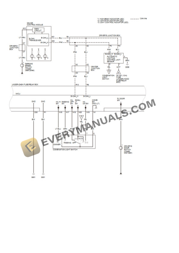 Honda Accord Coupe 2015 Electrical Diagrams V6-3.5L (J35Y1) 6 Honda Accord Coupe 2015 Electrical Diagrams V6-3.5L (J35Y1) - Image 4