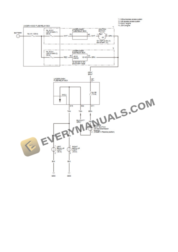 Honda Accord Coupe 2016 Electrical Diagrams V6-3.5L (J35Y1) 4 Honda Accord Coupe 2016 Electrical Diagrams V6-3.5L (J35Y1) - Image 2
