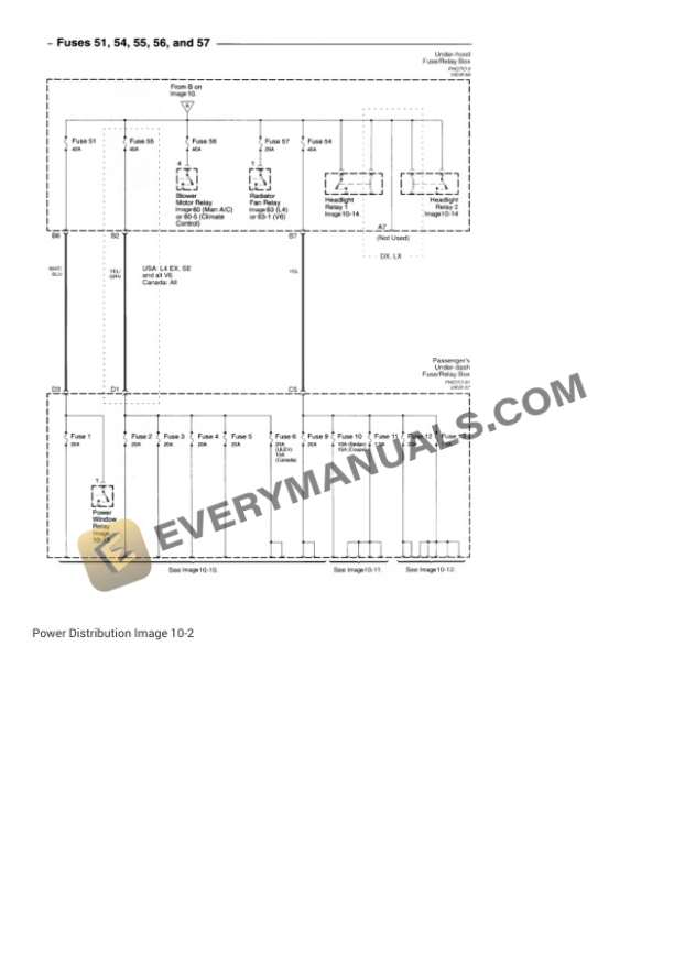 Honda Accord DX Sedan 2000 Electrical Diagrams L4-2254cc 2.3L SOHC MFI 6 Honda Accord DX Sedan 2000 Electrical Diagrams L4-2254cc 2.3L SOHC MFI - Image 4