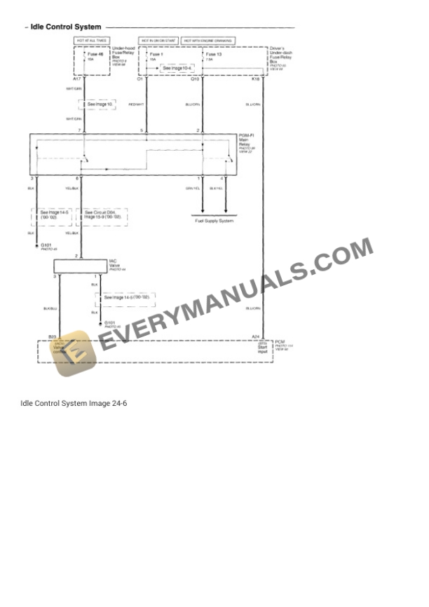 Honda Accord EX Coupe 2001 Electrical Diagrams V6-3.0L 6 Honda Accord EX Coupe 2001 Electrical Diagrams V6-3.0L - Image 4