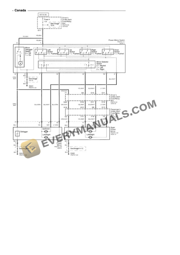 Honda Accord LX Coupe 2002 Electrical Diagrams L4-2254cc 2.3L SOHC (VTEC) MFI 4 Honda Accord LX Coupe 2002 Electrical Diagrams L4-2254cc 2.3L SOHC (VTEC) MFI - Image 2