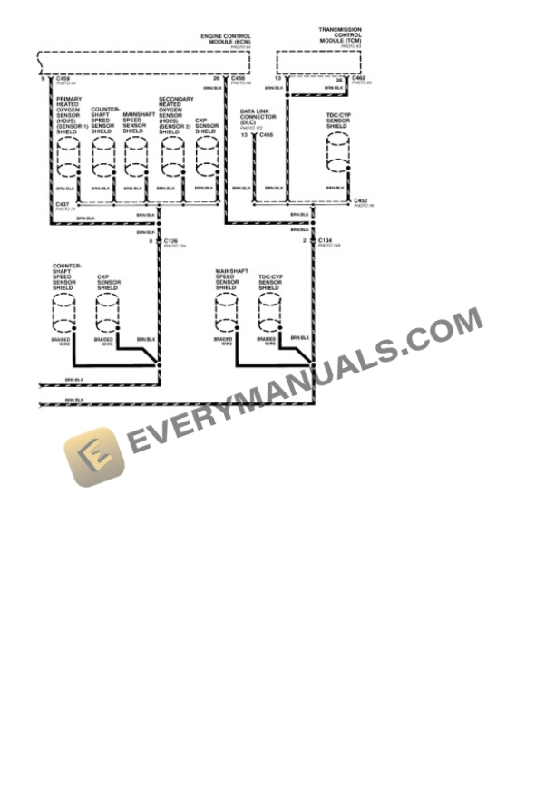 Honda Accord Sedan 1996 Electrical Diagrams V6-2.7L SOHC (24 Valve) 5 Honda Accord Sedan 1996 Electrical Diagrams V6-2.7L SOHC (24 Valve) - Image 3