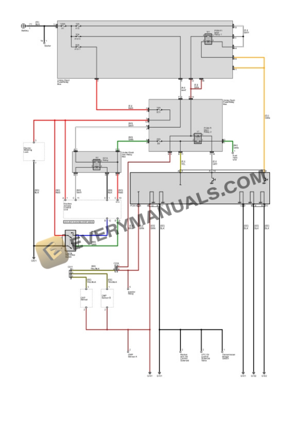 Honda Accord Sedan 2016 Electrical Diagrams L4-2.4L (K24W1) 6 Honda Accord Sedan 2016 Electrical Diagrams L4-2.4L (K24W1) - Image 4