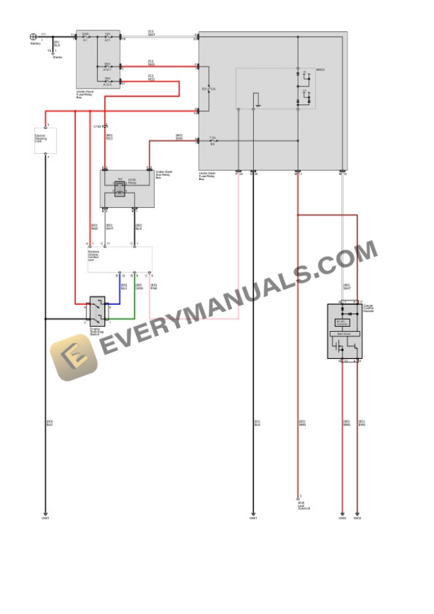 Honda Accord Sedan 2016 Electrical Diagrams L4-2.4L (K24W1) 7 Honda Accord Sedan 2016 Electrical Diagrams L4-2.4L (K24W1) - Image 5