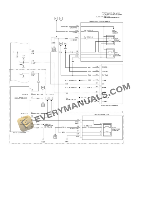 Honda Accord Sedan 2022 Electrical Diagrams L4-1.5L Turbo (L15BE) 5 Honda Accord Sedan 2022 Electrical Diagrams L4-1.5L Turbo (L15BE) - Image 3