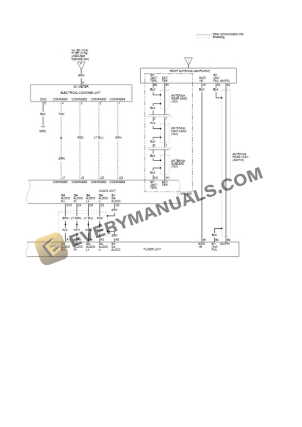 Honda Accord Sedan Hybrid 2017 Electrical Diagrams L4-2.0L (LFA1) Hybrid 5 Honda Accord Sedan Hybrid 2017 Electrical Diagrams L4-2.0L (LFA1) Hybrid - Image 3