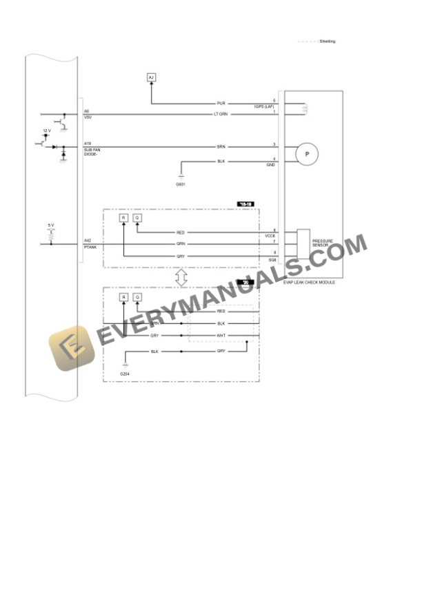 Honda Accord Sedan Hybrid 2020 Electrical Diagrams L4-2.0L (LFB2) Hybrid 5 Honda Accord Sedan Hybrid 2020 Electrical Diagrams L4-2.0L (LFB2) Hybrid - Image 3