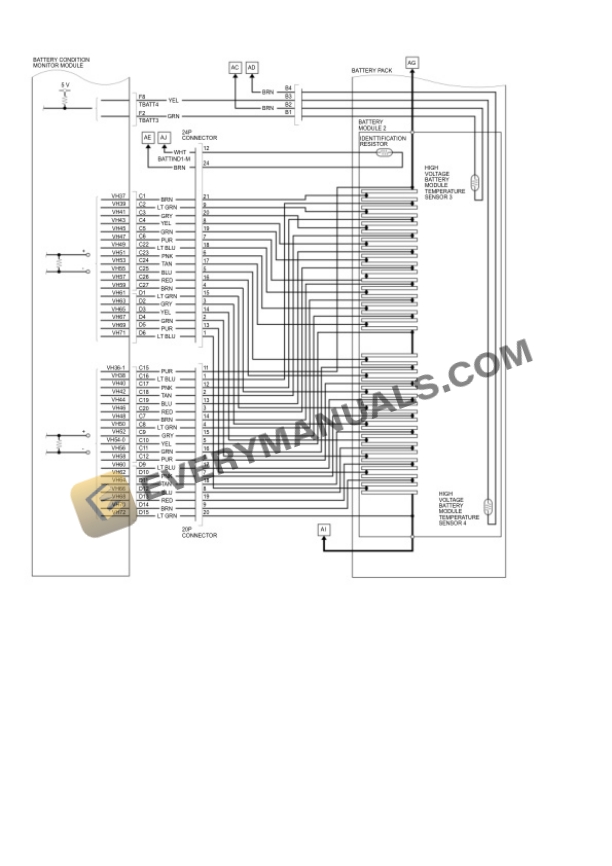 Honda Accord Sedan Hybrid 2022 Electrical Diagrams L4-2.0L (LFB2) Hybrid 6 Honda Accord Sedan Hybrid 2022 Electrical Diagrams L4-2.0L (LFB2) Hybrid - Image 4