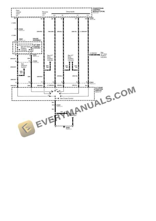 Honda Accord Wagon 1996 Electrical Diagrams L4-2.2L SOHC VTEC 4 Honda Accord Wagon 1996 Electrical Diagrams L4-2.2L SOHC VTEC - Image 2