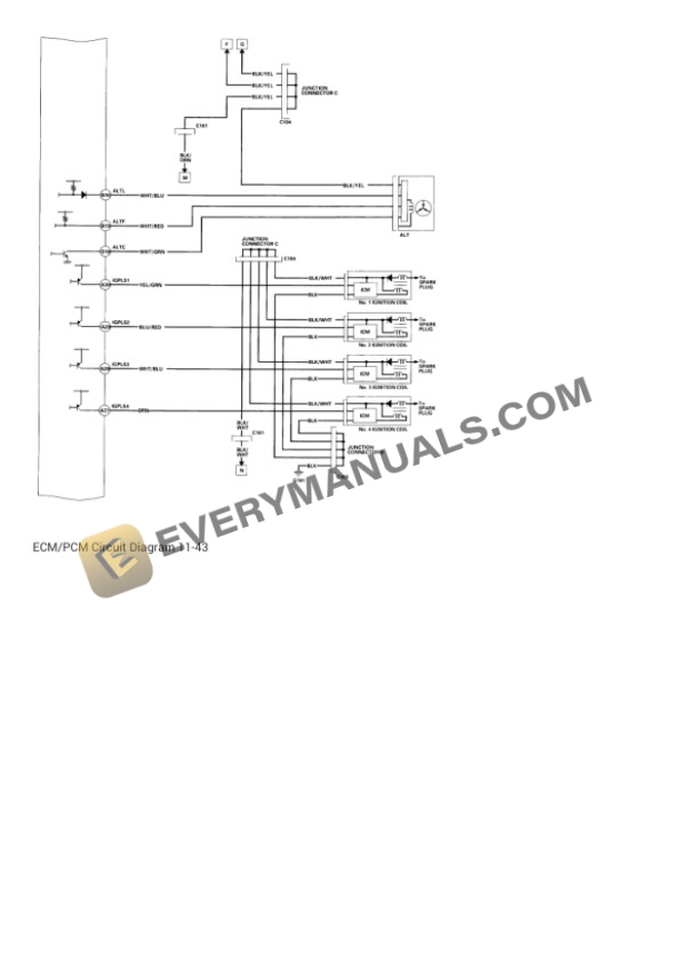 Honda Civic 2003 Electrical Diagrams L4-1.7L CNG 7 Honda Civic 2003 Electrical Diagrams L4-1.7L CNG - Image 5
