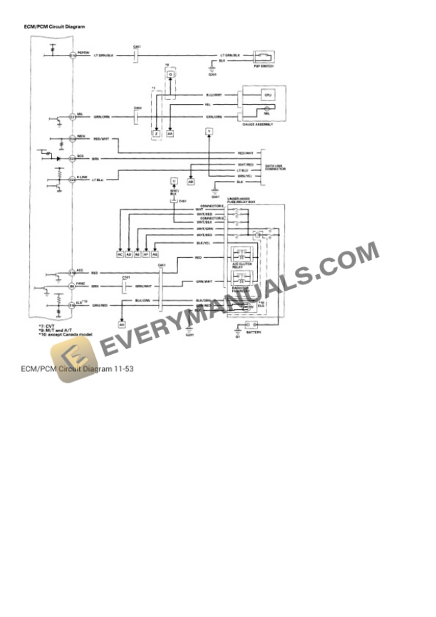 Honda Civic 2004 Electrical Diagrams L4-1.7L SOHC 7 Honda Civic 2004 Electrical Diagrams L4-1.7L SOHC - Image 5