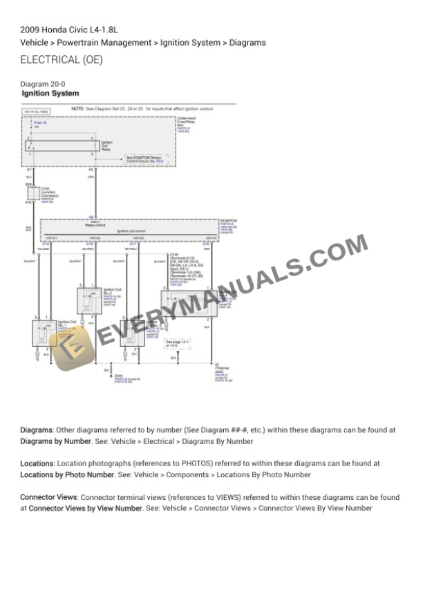 Honda Civic 2009 Electrical Diagrams L4-1.8L 7 Honda Civic 2009 Electrical Diagrams L4-1.8L - Image 5