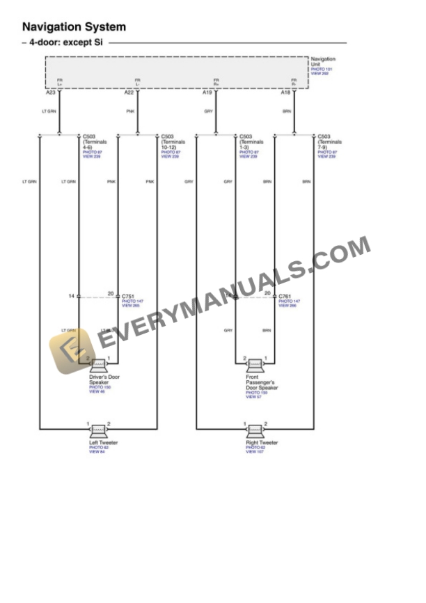 Honda Civic 2010 Electrical Diagrams L4-1.8L 5 Honda Civic 2010 Electrical Diagrams L4-1.8L - Image 3