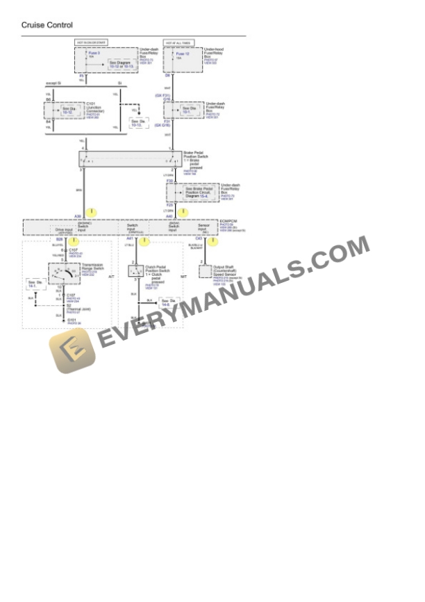 Honda Civic 2010 Electrical Diagrams L4-1.8L 6 Honda Civic 2010 Electrical Diagrams L4-1.8L - Image 4