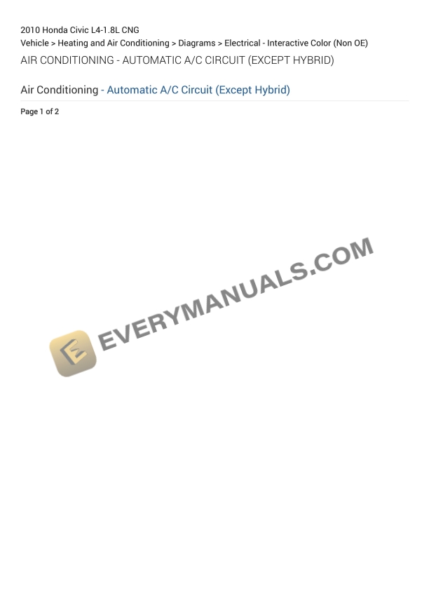 Honda Civic 2010 Electrical Diagrams L4-1.8L CNG 2 honda civic 2010 electrical diagrams l4 18l cng 1