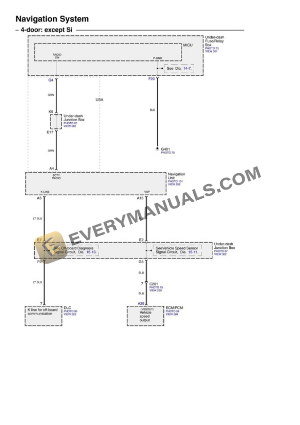 Honda Civic 2011 Electrical Diagrams L4-1.8L 5 Honda Civic 2011 Electrical Diagrams L4-1.8L - Image 3